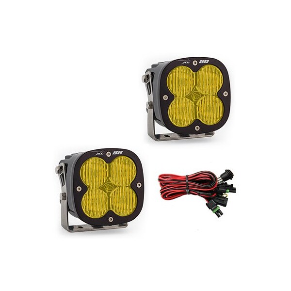 Baja Designs LED Light Pods Amber Lens Wide Cornering Pattern Pair XL80 Series 677815 - main